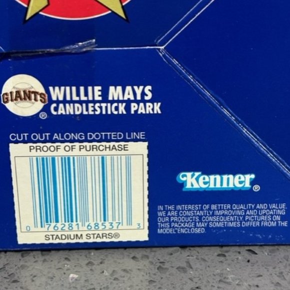 1995 Starting Lineup Stadium Stars Willie Mays Candlestick Park W/ White Mailer - Picture 8 of 9